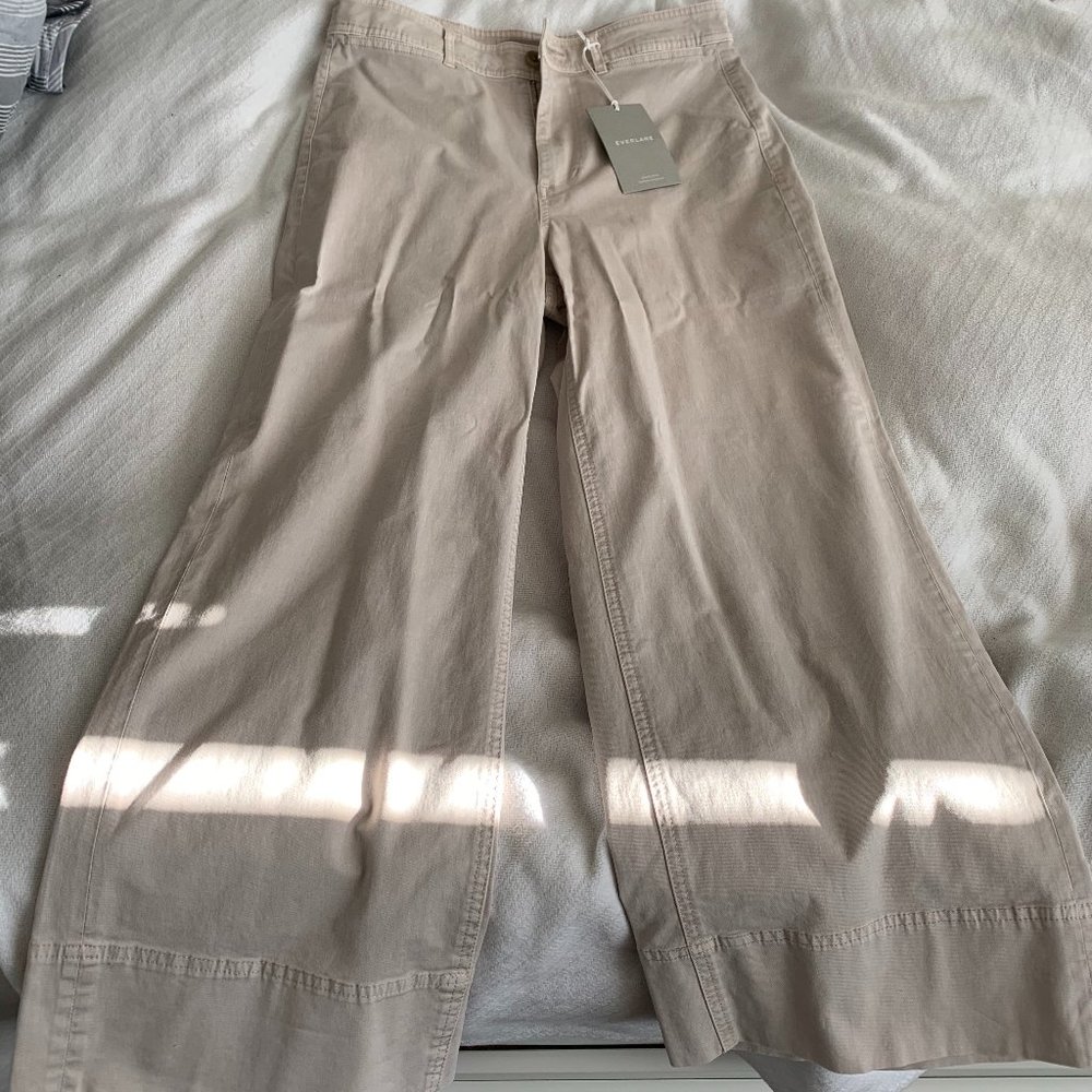 Everlane The Lightweight Wide-Leg Crop Chino (New Tags) Size 8 US